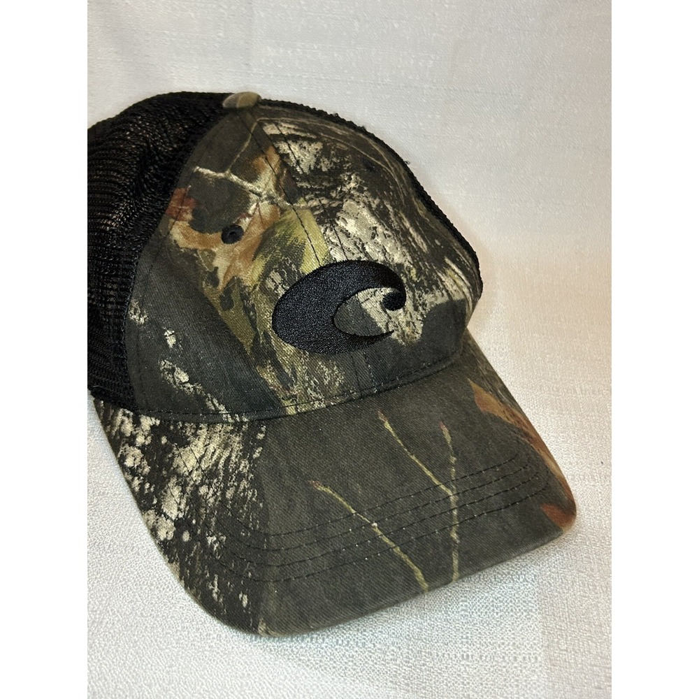 Costa Del Mar Mesh Trucker Logo Cap Hat‎ Camo Fishing Hunting